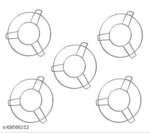 Stainless Steel Round Table Ring Set, Hot Pot Stand, Trivet, Set of 5