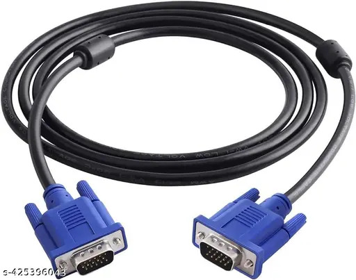 Male to Male VGA Cable 1.5 Meter, Support Monitor/PC/LCD/LED, Plasma, Projector, TFT (LST-VGACBLE-1.5M)