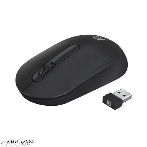 Portronics Toad 13 POR-1381 2.4 GHz Wireless Optical Mouse with USB Nano Receiver, 1200 DPI Resolution Optical Sensor(Black)